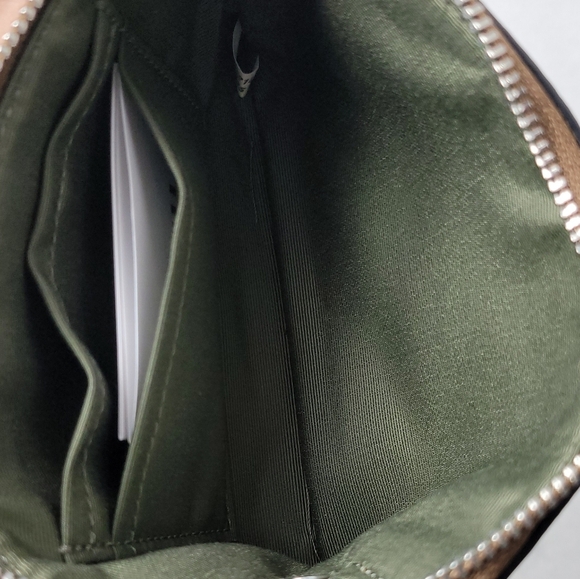 Coach Signature PVC Leather Corner Zip Wristlet - Picture 3 of 5